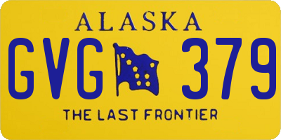 AK license plate GVG379