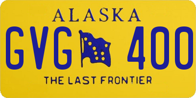 AK license plate GVG400