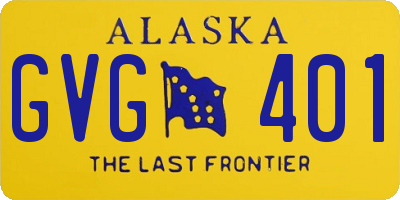 AK license plate GVG401