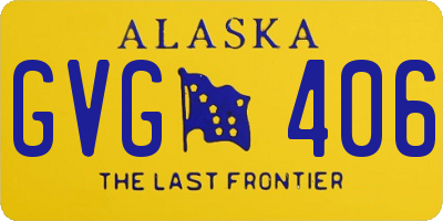 AK license plate GVG406