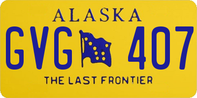 AK license plate GVG407