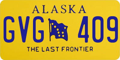 AK license plate GVG409