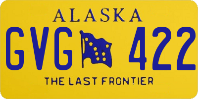 AK license plate GVG422