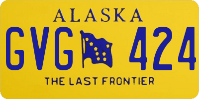 AK license plate GVG424