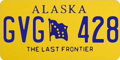 AK license plate GVG428