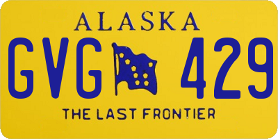 AK license plate GVG429