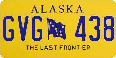 AK license plate GVG438