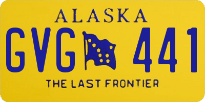 AK license plate GVG441