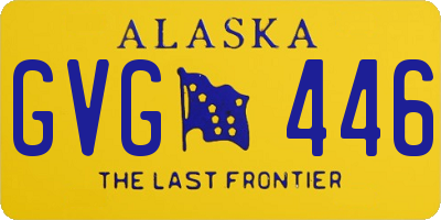 AK license plate GVG446