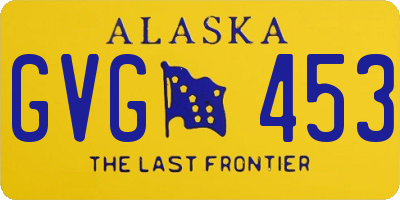 AK license plate GVG453