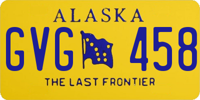 AK license plate GVG458