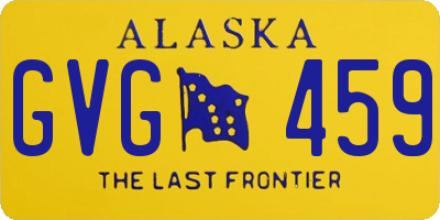 AK license plate GVG459