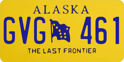 AK license plate GVG461