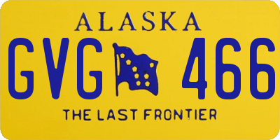 AK license plate GVG466