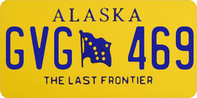 AK license plate GVG469