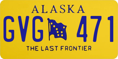 AK license plate GVG471