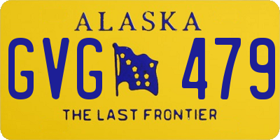 AK license plate GVG479