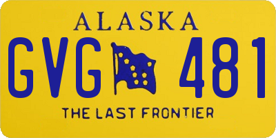 AK license plate GVG481