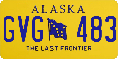 AK license plate GVG483