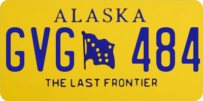 AK license plate GVG484