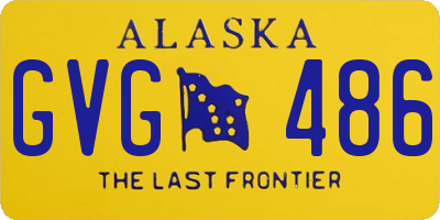 AK license plate GVG486