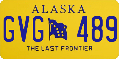 AK license plate GVG489