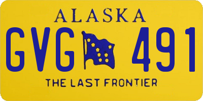 AK license plate GVG491