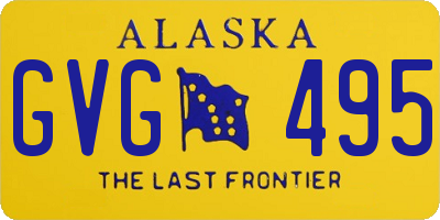 AK license plate GVG495