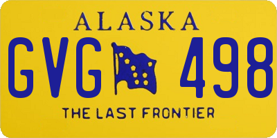 AK license plate GVG498