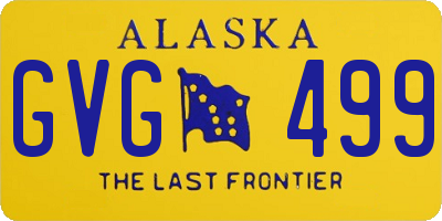 AK license plate GVG499