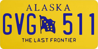 AK license plate GVG511