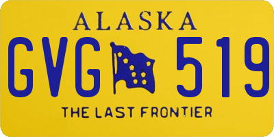 AK license plate GVG519