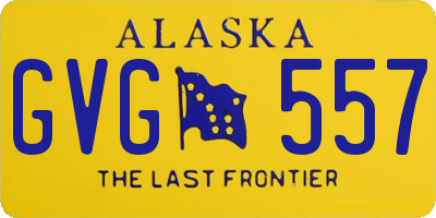 AK license plate GVG557