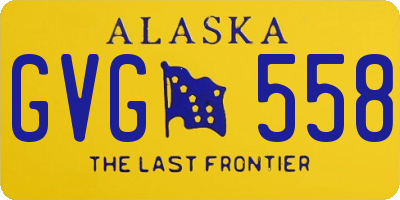 AK license plate GVG558