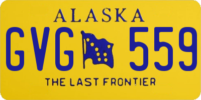 AK license plate GVG559