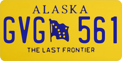 AK license plate GVG561