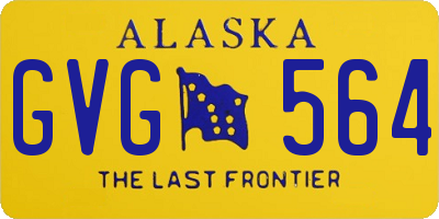 AK license plate GVG564