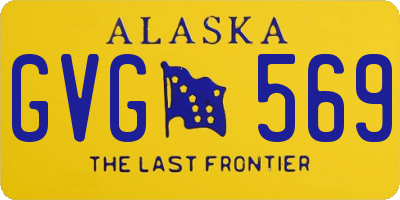 AK license plate GVG569