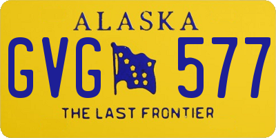 AK license plate GVG577