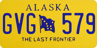 AK license plate GVG579