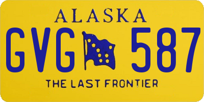 AK license plate GVG587