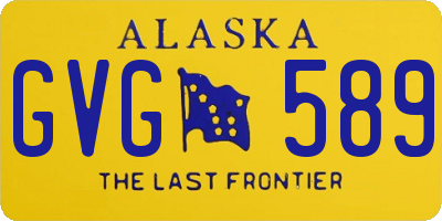 AK license plate GVG589