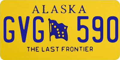 AK license plate GVG590