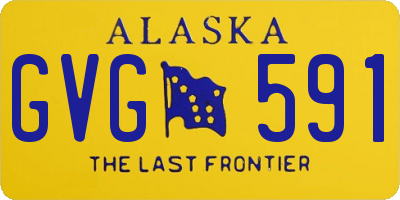 AK license plate GVG591