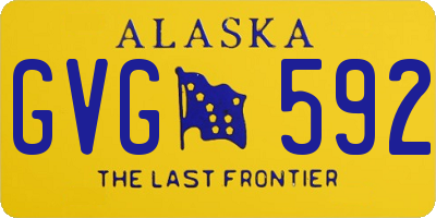 AK license plate GVG592