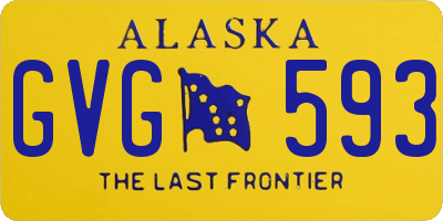 AK license plate GVG593