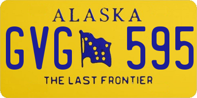 AK license plate GVG595