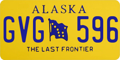 AK license plate GVG596