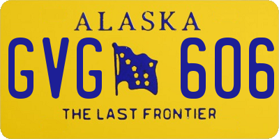 AK license plate GVG606