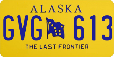 AK license plate GVG613